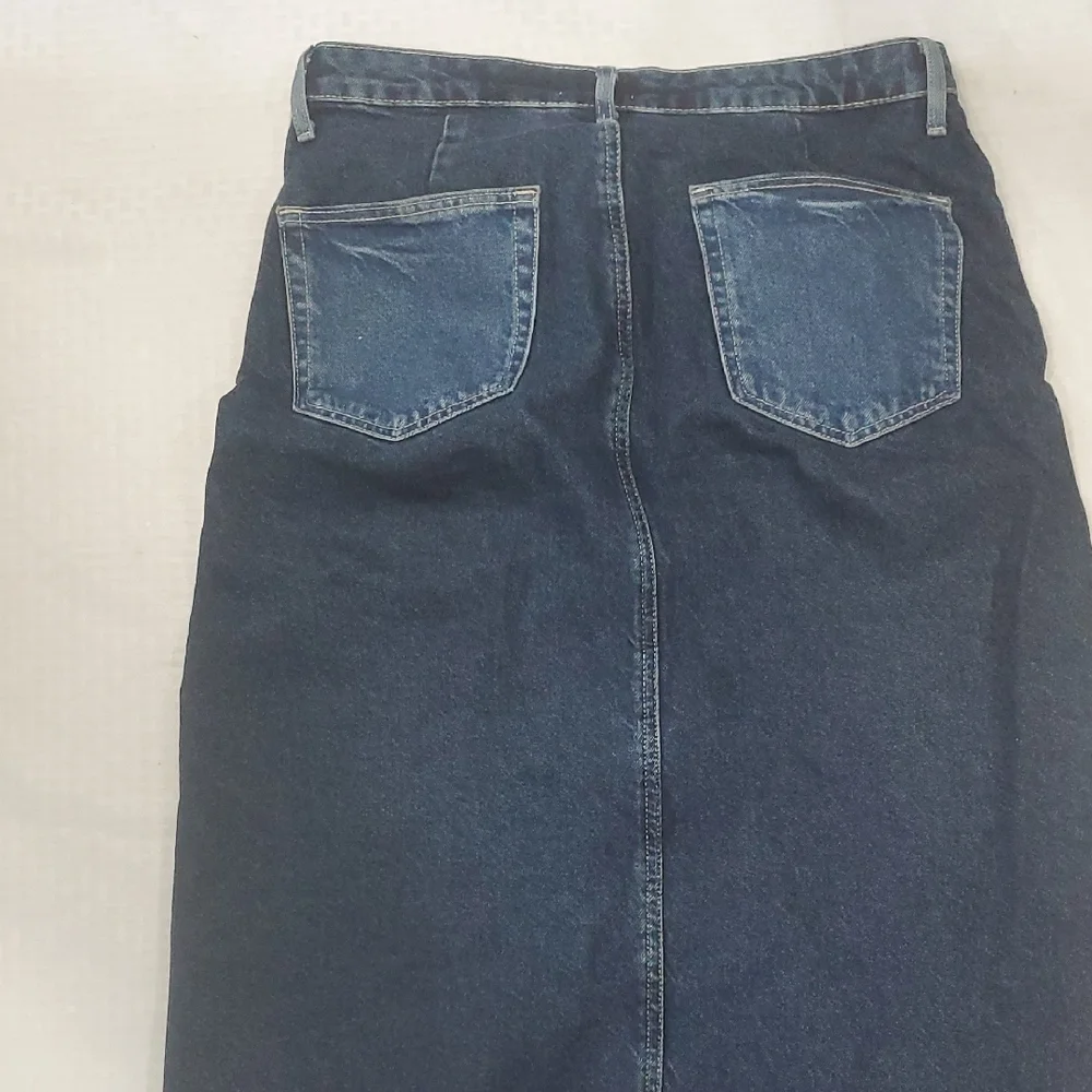 Forever 21 Blue Denim Midi Skirt Size L - Picture 11 of 13